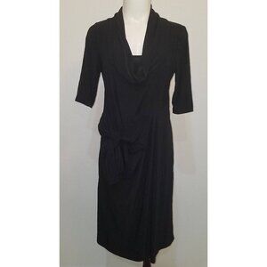 NWT JW Japanese Weekend Black Maternity Dress Nursing Friendly D&A Size Small